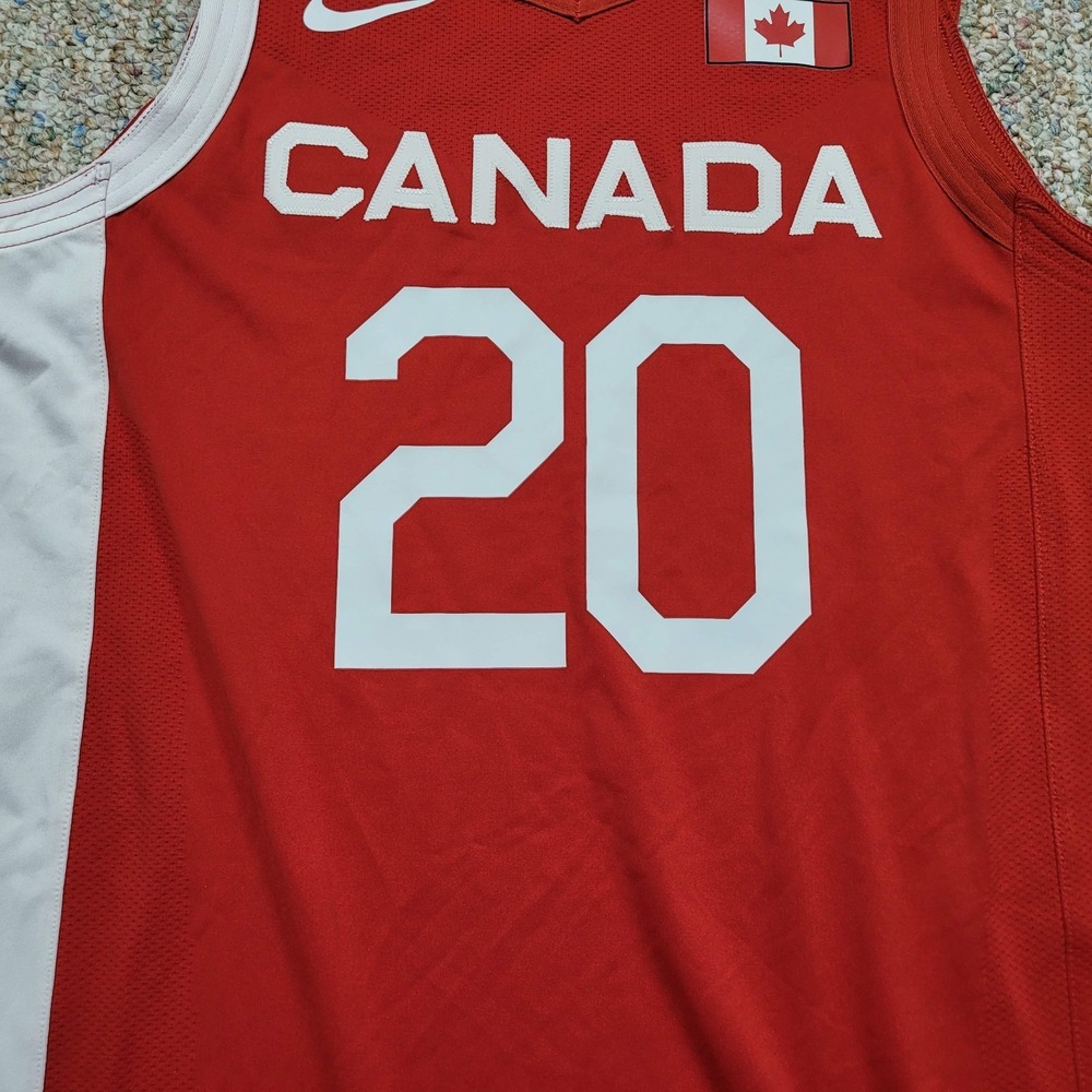 Canada Team Issued Jersey Size 48 Nike 2020 Olympics Mens Basketball + 4 - Picture 3 of 15